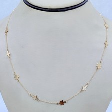 Star of David/Cross Motif Necklace in 14K Yellow Gold 20