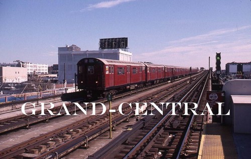 ORIGINAL 2002 NYCTA NEW YORK CITY U-BAHN SLIDE R-36 #9675 33rdSt QUEENS NY