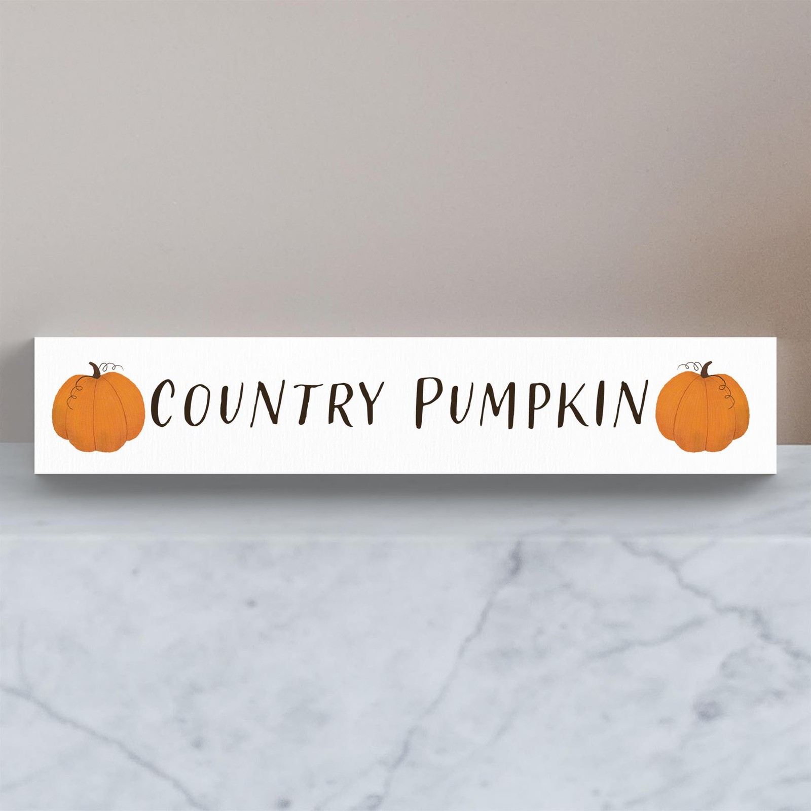 Country Pumpkin Autumn Pumpkin Illustrations On Wooden Momento Block