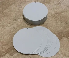 10 Pieces 8" Circle, SUBLIMATION BLANKS - .025" thick, with HOLE, sign supply
