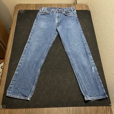 Levi 1970s Orange Tab Vintage Jeans Button Levis Talon Zip USA Made 32x29 505