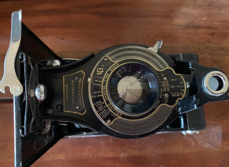 Authentic  Kodak Junior No.2C Folding Camera 130 Film excellent codition 