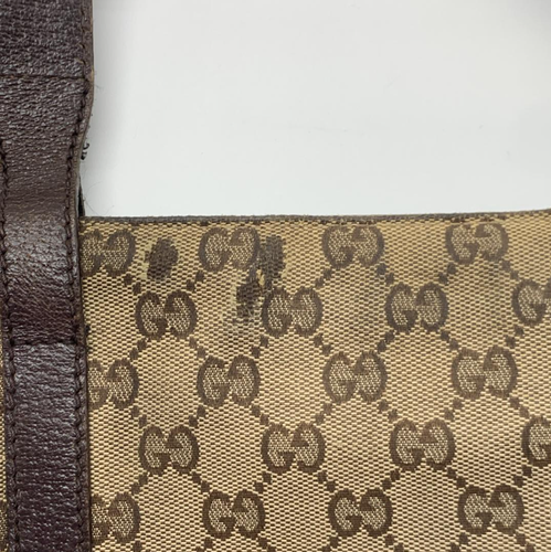 Vintage Excellent Condition Gucci GG Canvas Leather Shoulder Bag Crossbody Brown - Picture 17 of 17