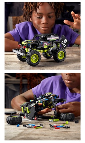 LEGO TECHNIC 42118 2in1  Monster Jam Grave Digger 212PCS Building Toy New Sealed - Picture 5 of 9