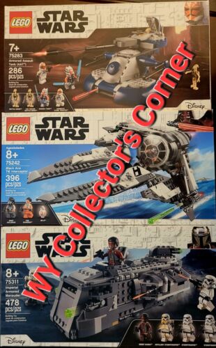 (3) Different Retired LEGO Star Wars Sets 75242 75283 75311 - Picture 1 of 17