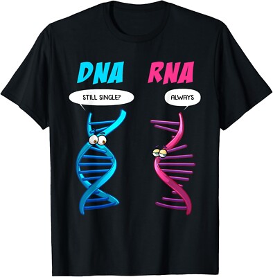 Funny DNA RNA Design Men Women Biology Genetics Biologist Gift Unisex T-Shirt