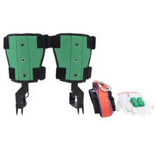 2-Gear Tree Climbing Spike Set Safety Belt Rope Lanyard Rescue Belt Adjustable