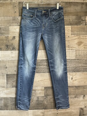 American Eagle Extreme Flex Jeans Men Sz 29 Blue Distressed