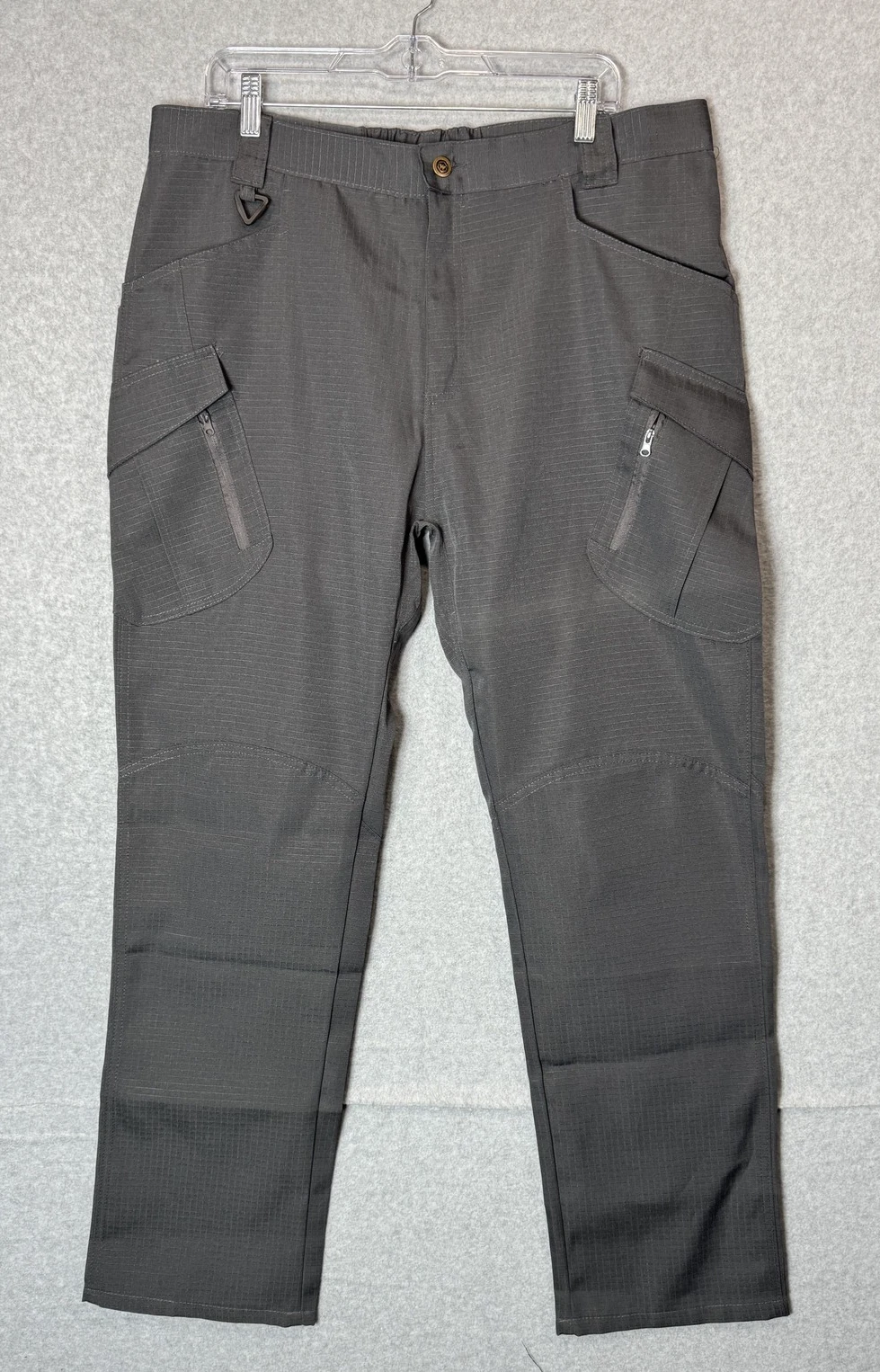 Tactical Series Pants Mens Large Gray Ripstop Cargo Outdoor Hiking Workwear