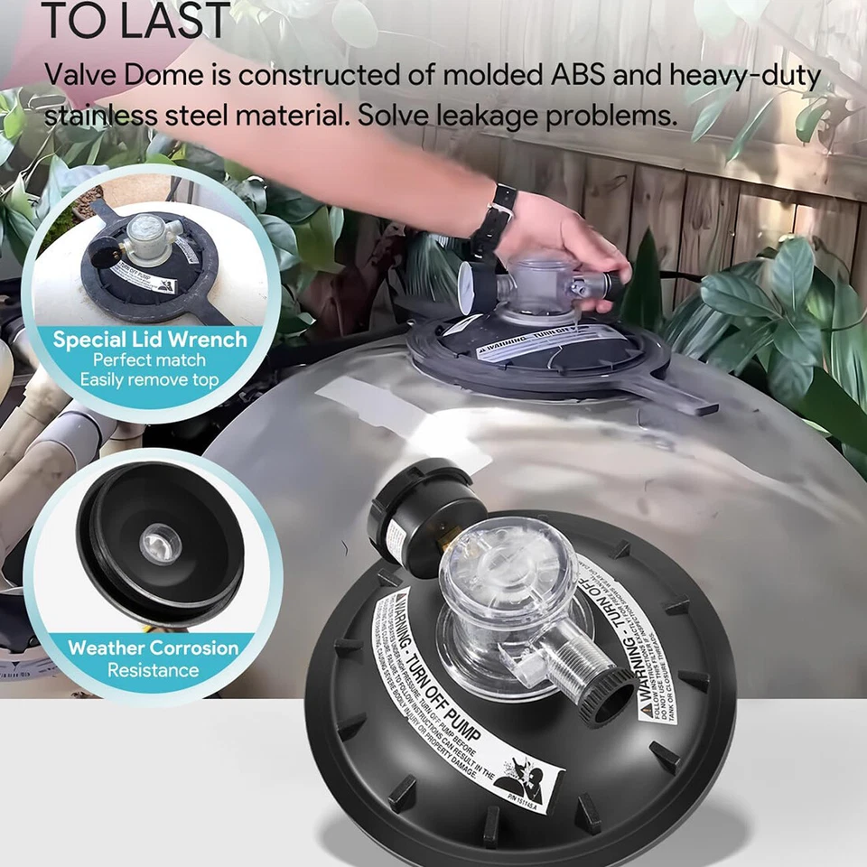 154856 8-1/2-Inch Buttress Thread Closure Kit Tank Lid for Pentair Triton Filter - Image 3 of 4