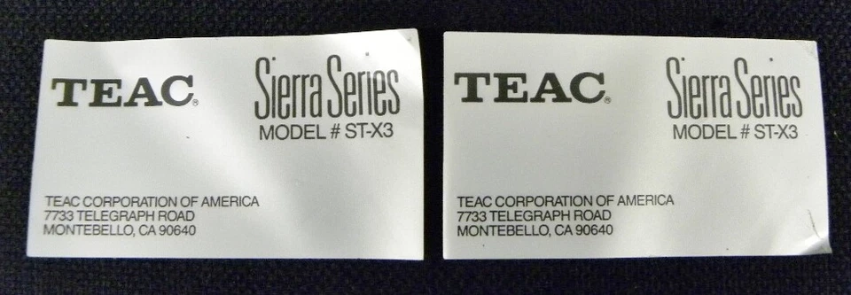 TEAC Sierra Series modelo #ST-X3 tweeters (2) e crossovers (2) com etiquetas EUA - Imagem 2 de 4