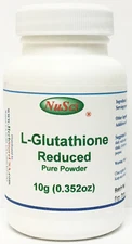 NuSci L-Glutathione Powder Pure Reduced Form 10 g (0.352 oz)/ bottle antioxidant