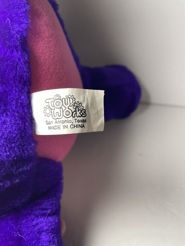 Peluche Drago Viola/Rosa Toy Works 14" con Ali Scintillanti - Foto 7 di 7
