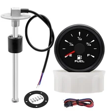 Geloo Fuel Sending Unit with Fuel Gauge Kits 14" (350mm) Boat 316 Stainless S...