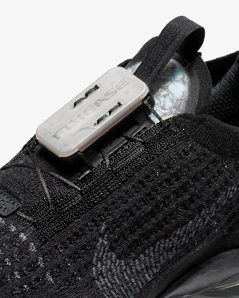 Nike Vapormax 2020 FK Flyknit GS тройные черные серые CJ4069-002 4Y = 5,5 женские - Изображение 3 из 4