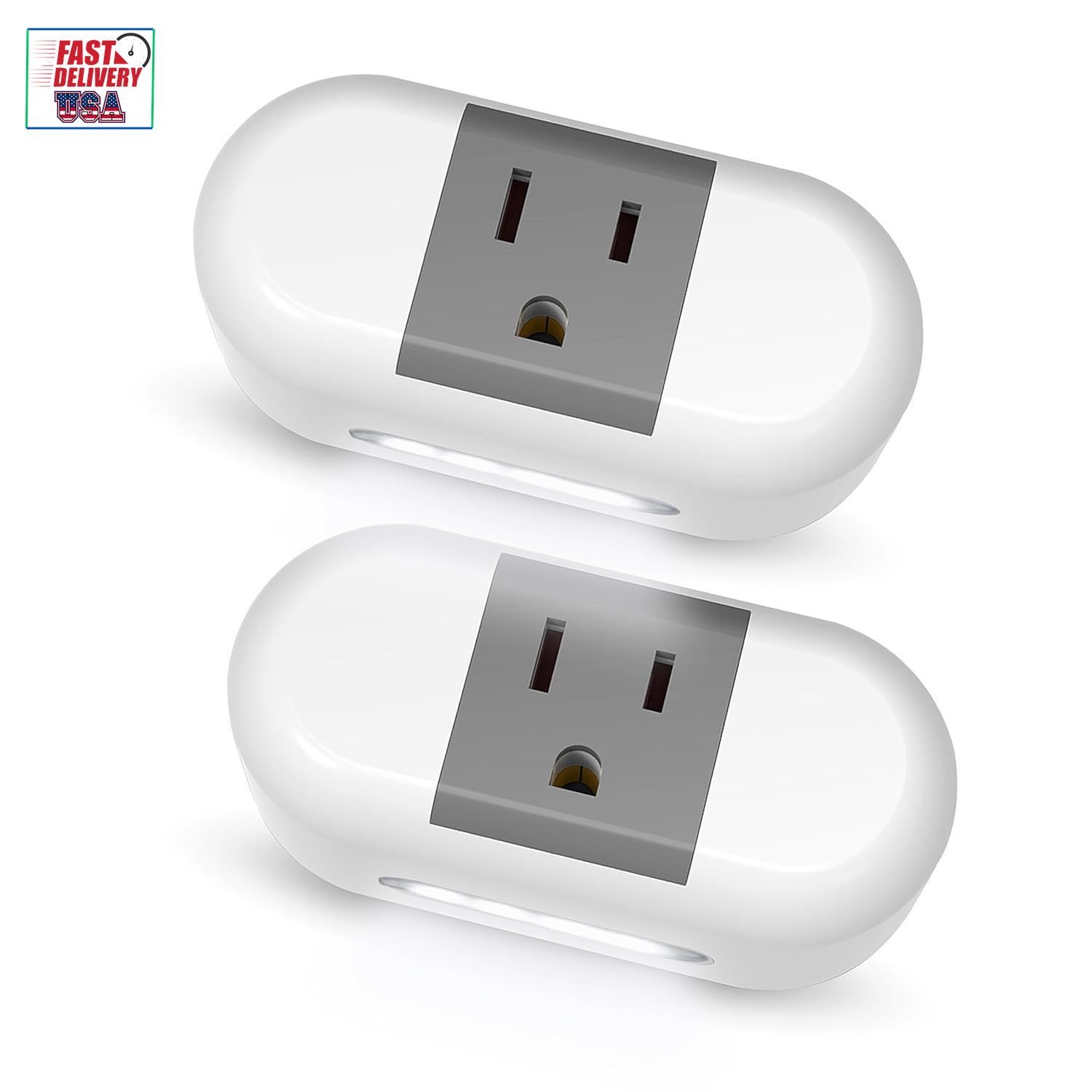 Smart Plug with Night Light, Wifi Plugs Works with Smart Life, Alexa, Google Hom-image