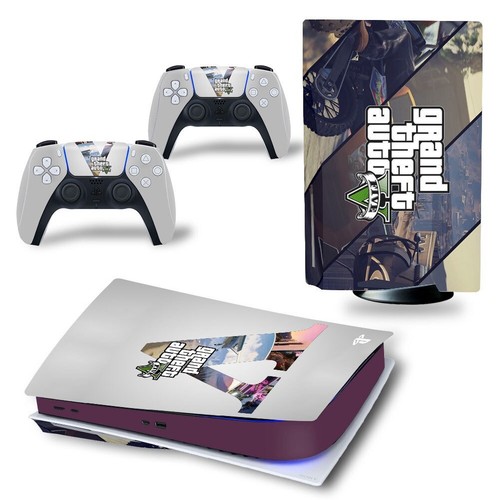 Calcomanía de vinilo adhesiva envoltura de disco PS5 para consola Playstation 5 GTA Grand Theft - Imagen 64 de 64