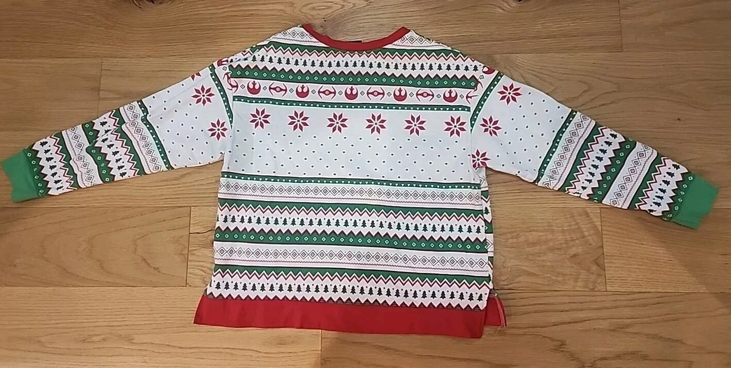 Star Wars Ugly Christmas Sweater Womens Large Darth Vader Stormtrooper Size L