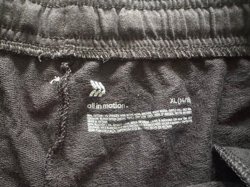 NEW GIRLS ALL IN MOTION BLACK ATHLETIC CORE Sport SHORTS SIZE XL 14/16 - Picture 5 of 5