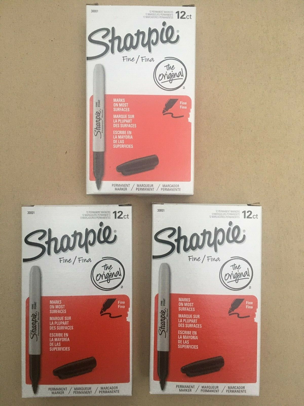 Sharpie Permanent Marker Fine Point 36Ct - Color Black