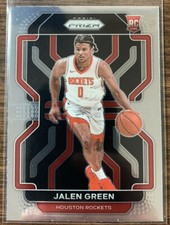 2021-22 Panini Prizm Basketball Jalen Green Base Rookie Card #306 Rockets RC