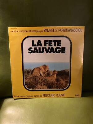 Vangelis- La Fete Sauvage Soundtrack- LP Vinyl 1976 Barclay French Pressing, VG+