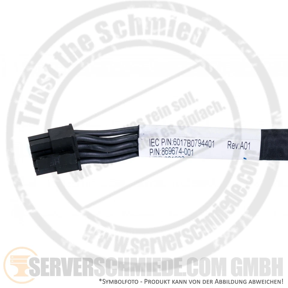 HP 35cm Powerkabel 1x ATX Strom Stecker 8-pin 1x ATX Strom Stecker 10-pin - Bild 4 von 4