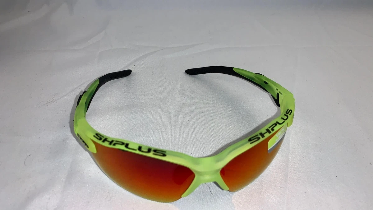 SH+ Cycling Multisport Running Sunglasses RG 5100 Yellow Red ITALY +2 Extra Lens