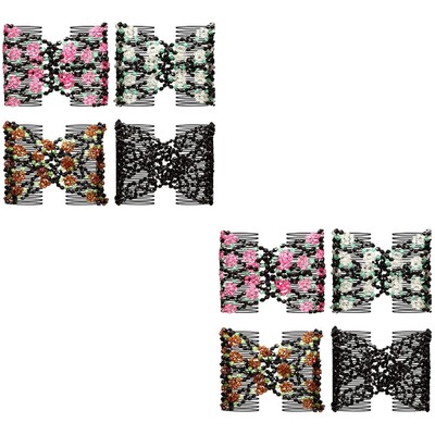 8 Pcs Double-row Comb Hair Clip Variety Hair Clip Vintage Comb Banana Miss
