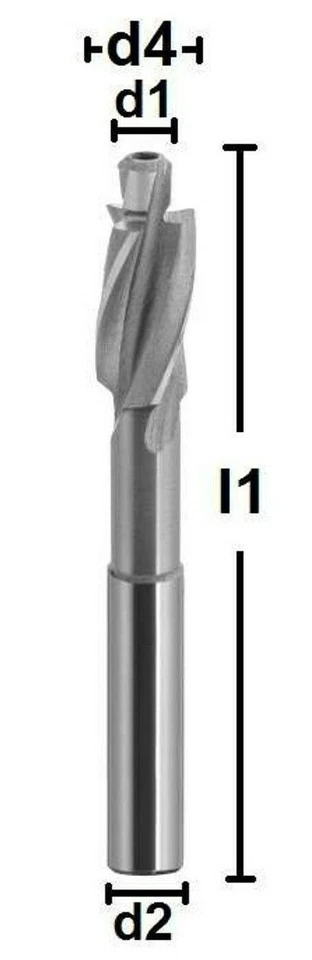 HSSE Zapfensenker Flachsenker mit festem Führungszapfen Fein 180° DIN373 NEU Z=3 - Bild 4 von 4