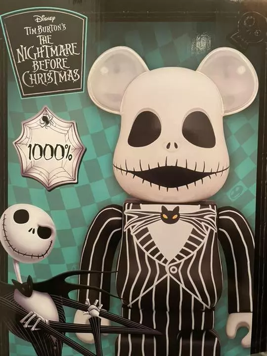BE@RBRICK Jack Skellington 1000% MEDICOM TOY BEARBRICK