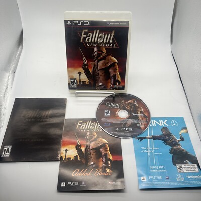 Fallout: New Vegas (Sony PlayStation 3, 2010) PS3 With Manual CIB Disk VGC A++