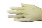 14k white gold .46ct round diamond 3 stone engagement ring 4g ladies unique 8 — photo 6
