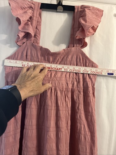 OYOANGLE cravatta premaman donna senza schienale orlo con volant manica corta X-large ROSA - Foto 3 di 6