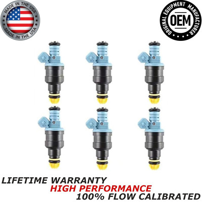 NEW x6 OEM BOSCH Fuel Injectors For 1987-1991 BMW 2.5L I6 #0280150715