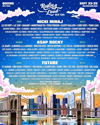 Music Festival 2022 Rolling Loud New York 11x14 reprint POSTER