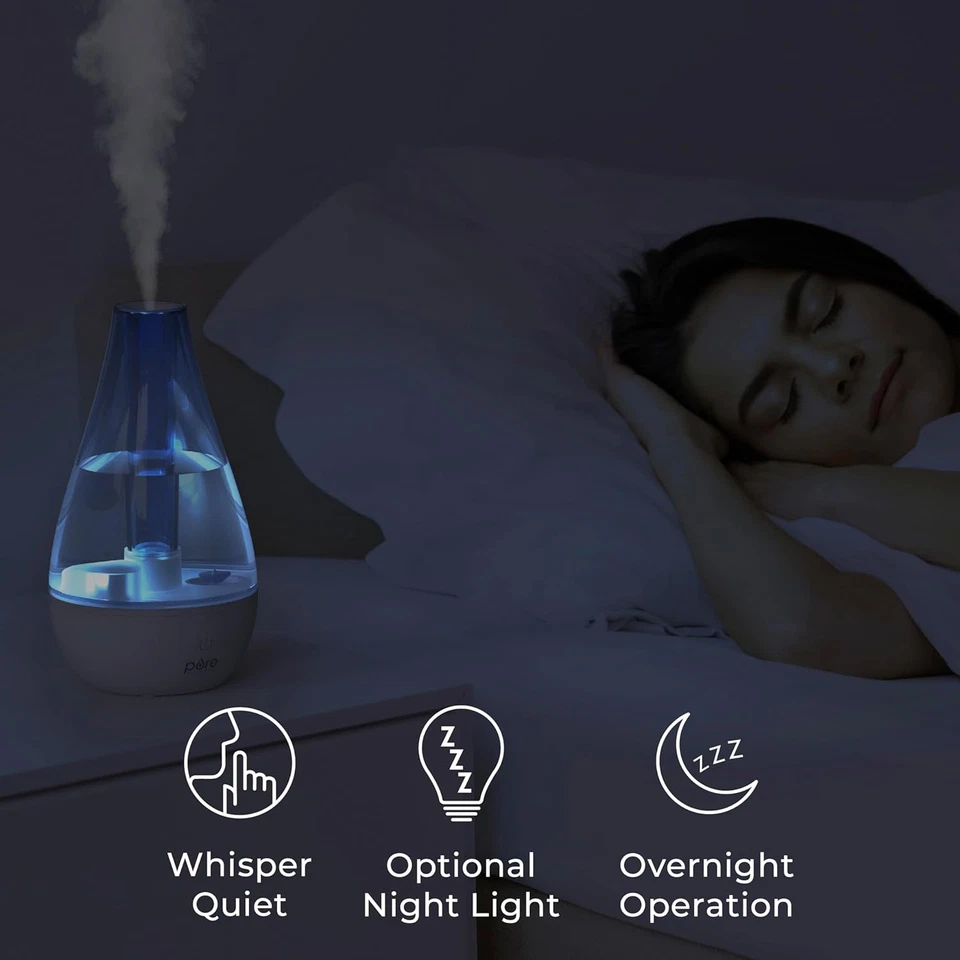 Humidifier Cool Mist for Bedroom/Ultrasonic/2 Mist Settings/Small & Compact. - Image 4 of 4