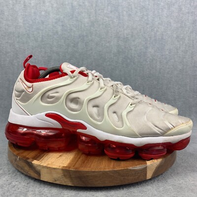 NIKE VAPORMAX ホワイト/レッド Nike Air Vapormax Plus Shoes Mens Size 10 White Sneakers Athletic