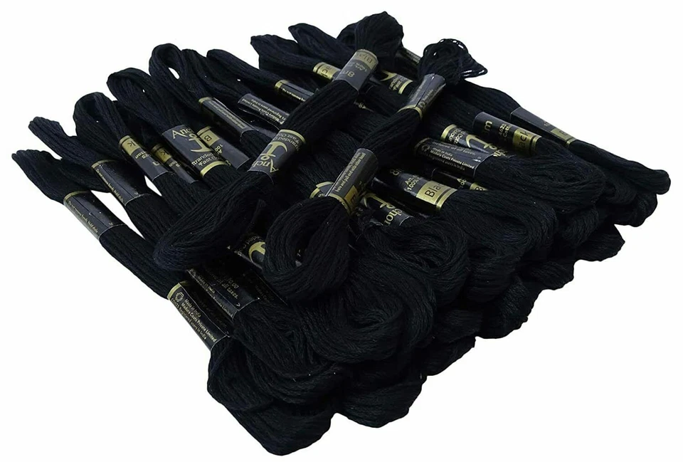 Anchor Threads Cross Stitch Stranded Cotton Thread Floss Hand Embroidery Black - Image 3 of 4