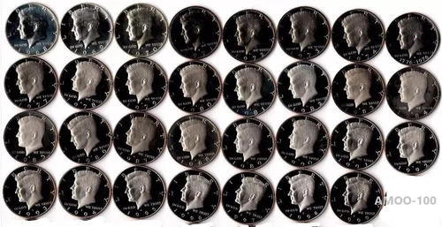1968-1999 S Silver and Clad Proof Kennedy Half Dollar 31 Coin Set