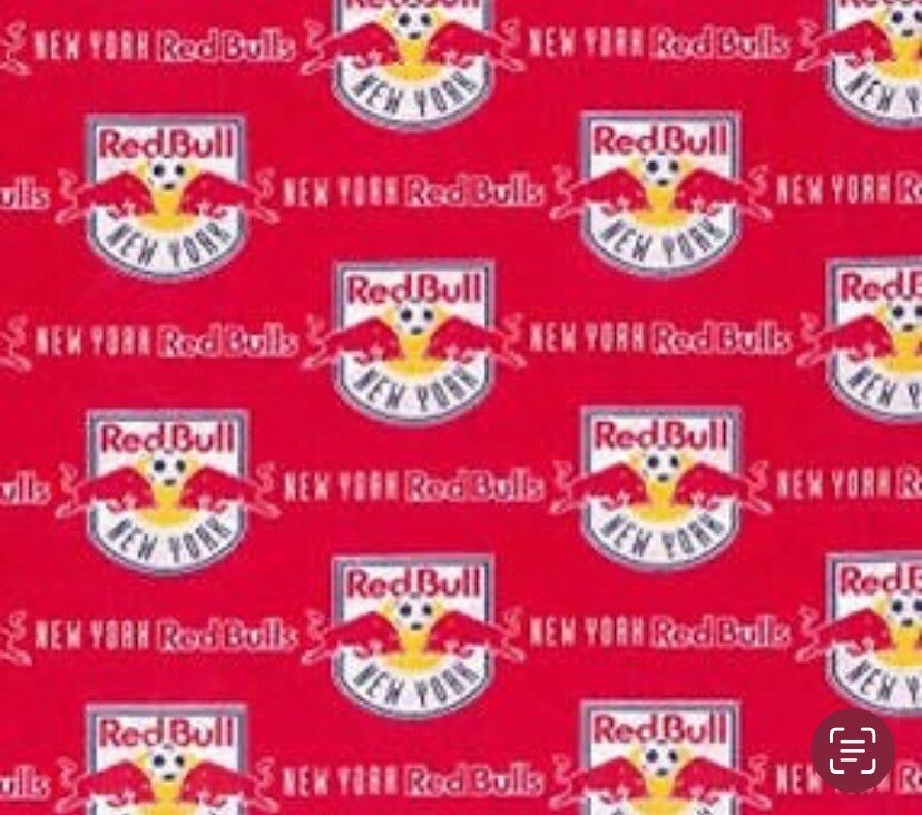 NY Red Bulls COASTERS SET 4 COTTON HAND MADE FUN FAN DAD GIFT IDEA Housewarming