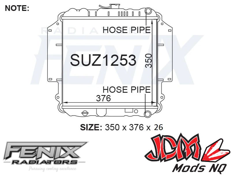 FENIX OEM Replacement Radiator Suits Suzuki Sierra EBay fenix-oem-replacement-radiator-suits-suzuki-sierra-ebay