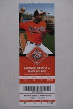 BALTIMORE ORIOLES VS RAYS 9/22/2017 FULL TICKET ~ WILSON RAMOS (GRAND SLAM HR)