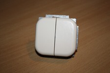 Busch & Jäger LX in cremeweiß Doppel Serien Schalter mit Wippe