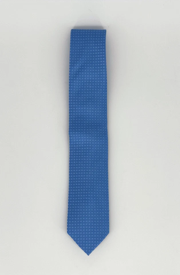 Corbata de seda - patrón azul claro Foto 3 de 3