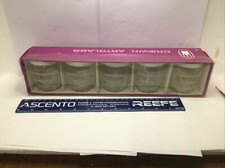 VINTAGE RETRO CROWN ARTGLASS SPICE JARS - PLASTIC LIDS - Never Taken Out Of Box