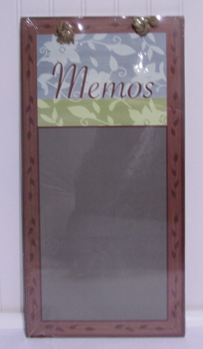Pfaltzgraff Patio Garden 20" Memo Chalkboard with Rope Hanger NIP