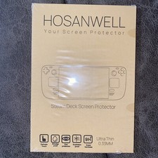 Hosanwell 2 Pack Steam Deck Screen Protector,7 inch 9H Tempered Glass Film