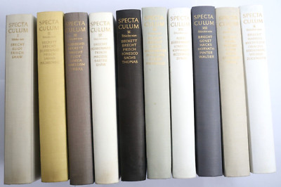 Spectaculum, Moderne Theaterstücke, Band 1-10, Suhrkamp Verlag, ab 1961, Konvolu