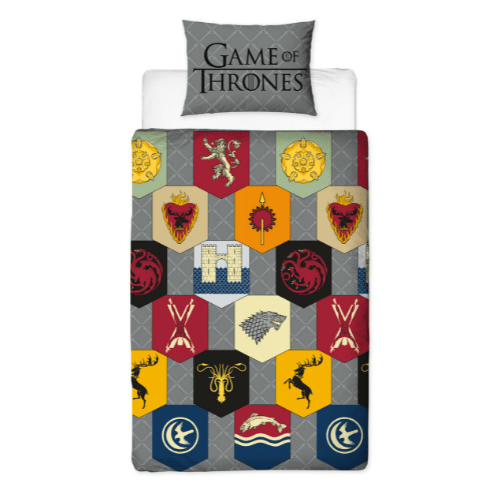 Game of Thrones Duvet Cover Quilt Reversible Pillowcase Bedding Single Size Set